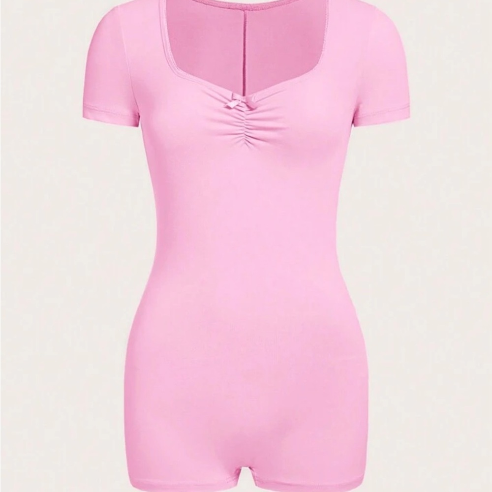 Fashion Nova Pink Short Sleeve Bodysuit